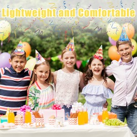 CANREVEL 12 PCS Party Hats for Kids and Adults, Cone Hat in 12 Designs for Girls Boys Women Men