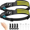 USB Rechargeable COB LED Induction Headlamp With 1200mAh Built-in Battery