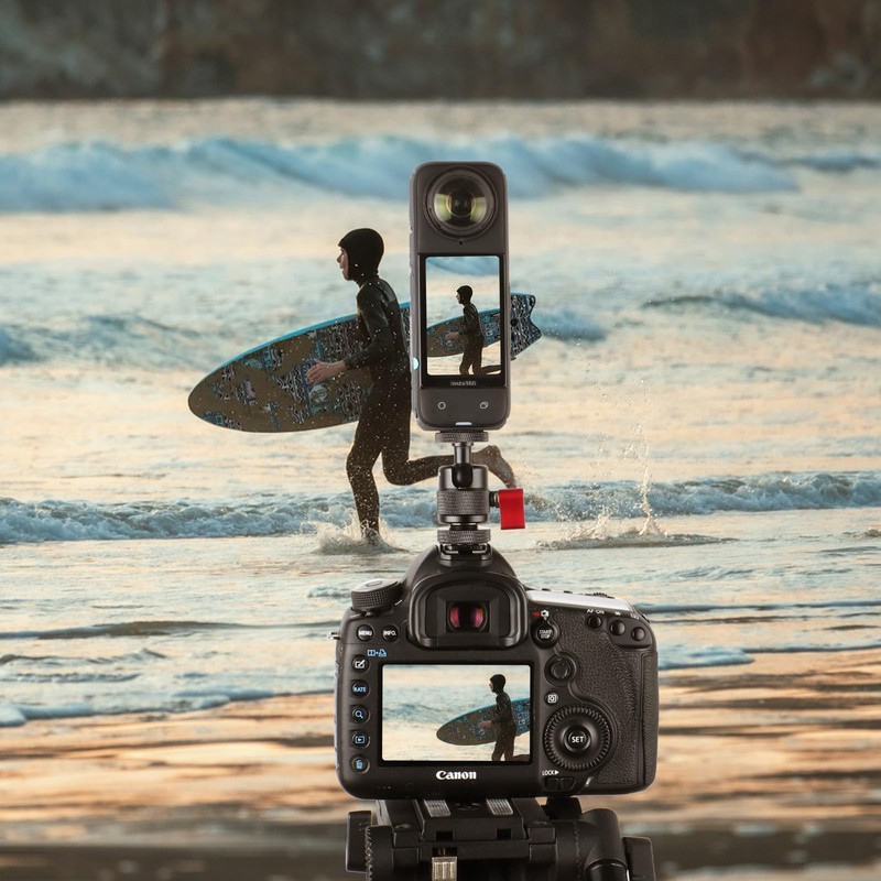 HSU Aluminum Alloy Cold Shoe Adapter for Action Cameras, Angle