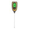 4 In 1 LCD Moisture Temperature Sunlight PH Tester Meter