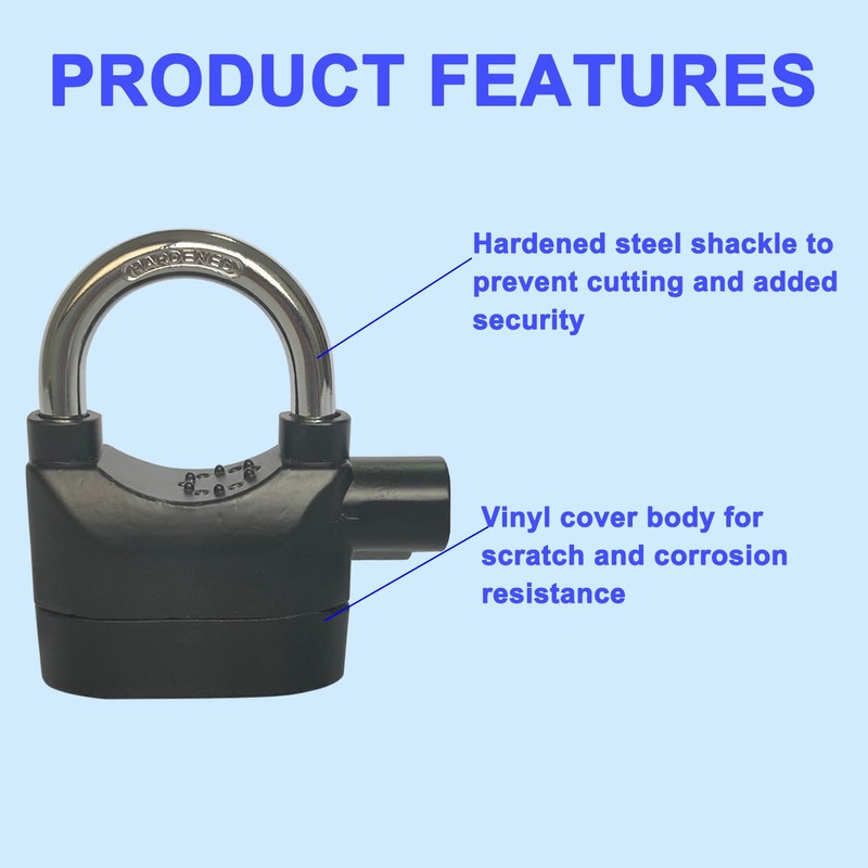 LianShi Alarm Lock 110dba Universal Security Alarm Lock System Anti-Theft