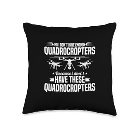 FPV Drone Landing Pad Quadroctoper FPV Drone Racing Pilot Throw Pillow