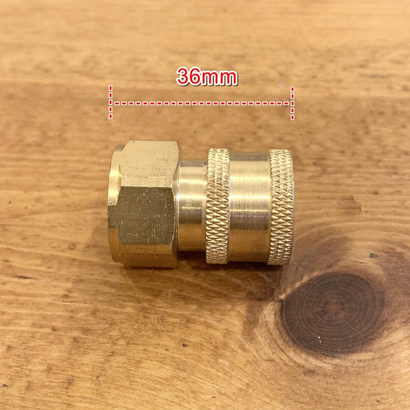 HOTEISON High Pressure Washer 1/4 One-Touch Coupler, Compatible with M22