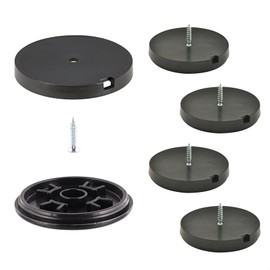 'Wagner QuickClick® Chair Glides – Set of 4 Screw-On/Black ", Ø 50mm