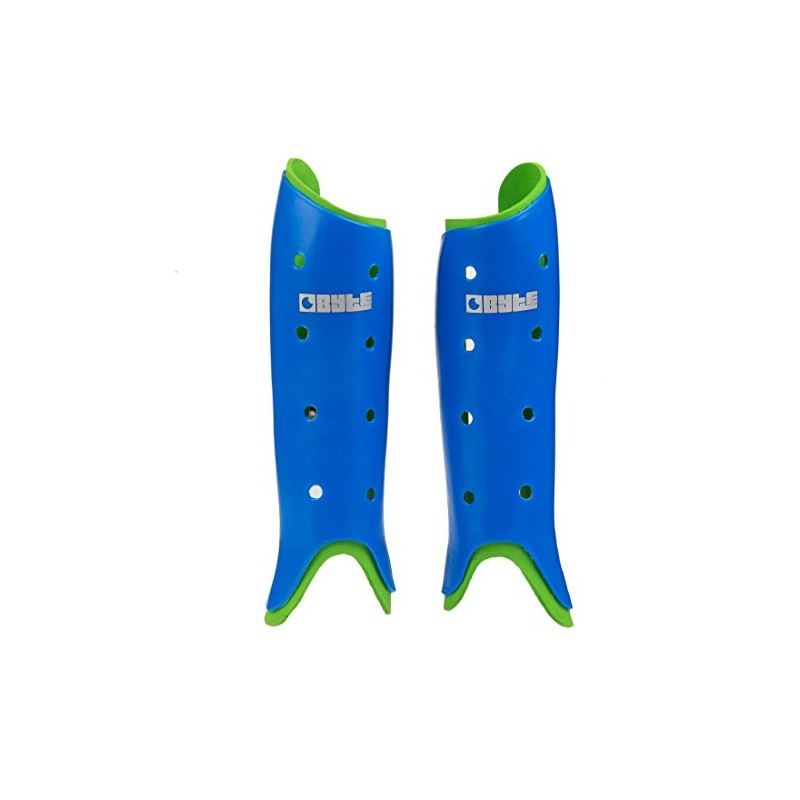 Byte Sports Club Hockey Shinguards - Senior (Blue, Small)