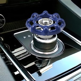 Blueshyhall Blue Car Button Decoration,Decoration for Car One Click Start, Radio and Air Conditioning Buttons