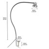 Hersi High Bright 5w 35‘’Long Flexible Arm Desk Lamp Metal