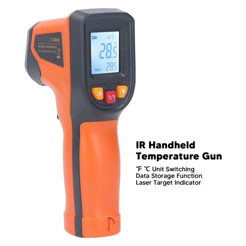 Kitchen Infrared Thermometer, Digital Display Handheld Temperature Measuring Gun for