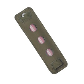 TOPTACPRO Tactical Glow Stick Pouch Chemlight Pen Holder Flashlight Battery Organizer Hook Glow Sticks Panel V2 500D Nylon (Ranger Green)