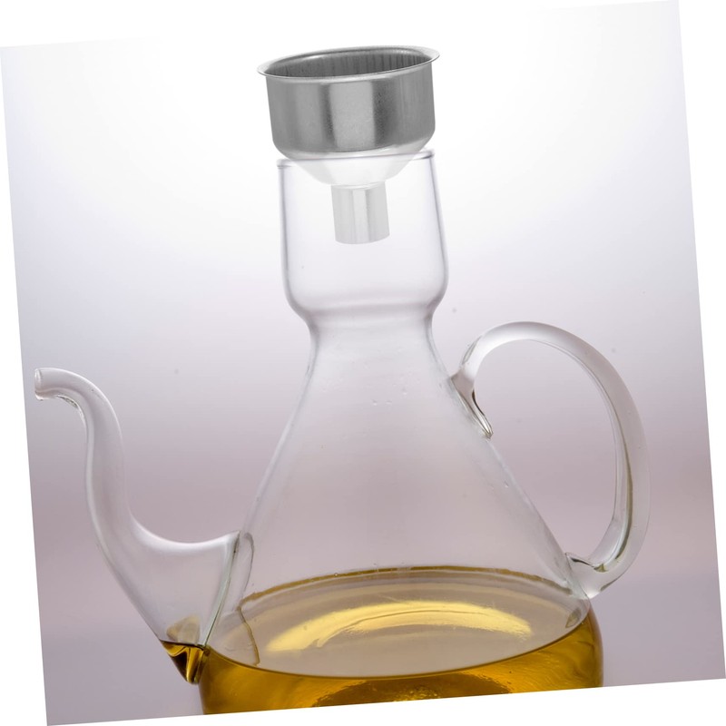 GRIRIW 10pcs Metal Mini Funnel for Kitchen Use Reusable Oil