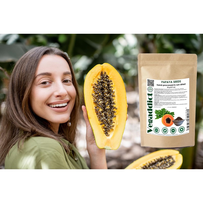 100% Natural Sun Dried Papaya Seeds | High Papain &