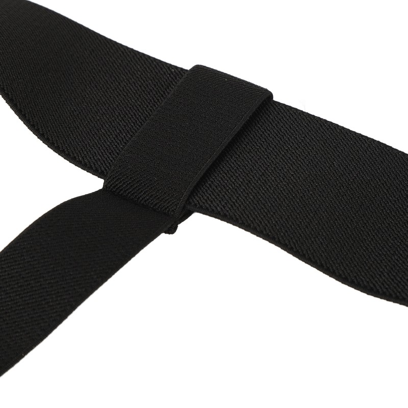 Inguinal Hernia Belt Adjustable Black PVC Gel Bag Soft Foam