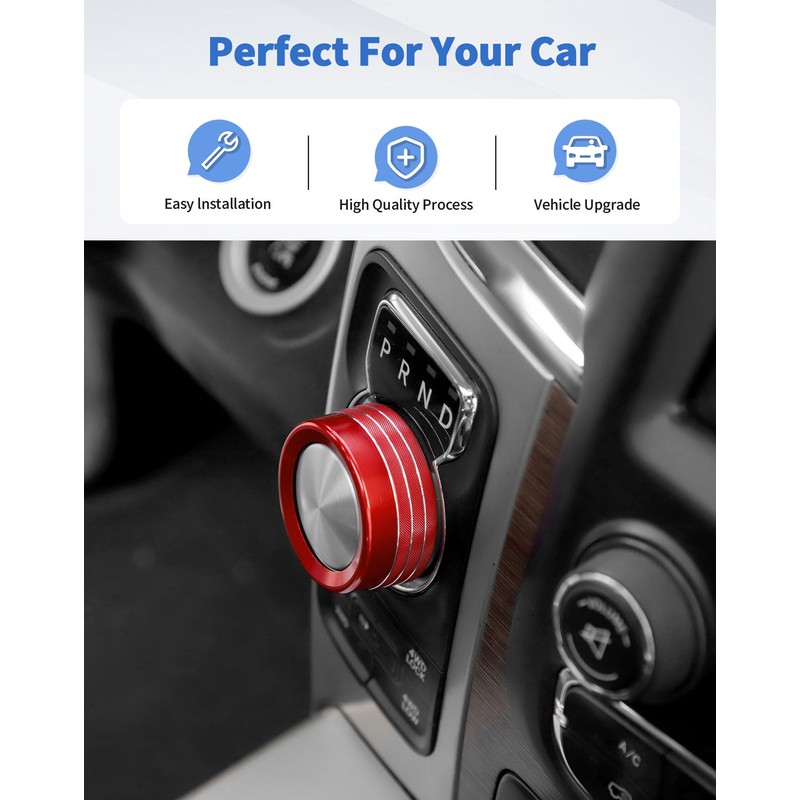 Aluminum Gear Shift Switch Knob Cover for 2013-2017 Dodge RAM