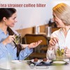 Yeenano Tea Strainer,2 PCS Stainless Steel Tea Infuser with Handle