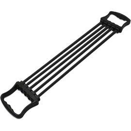 Chest Expander for Chest Arm Legs Shoulder, Chest Exerciser for Men with 5 Removable Ropes, Fitness Training Expander Set for Pilates Push Ups Full Body Home Gym Workout Band (Black)
