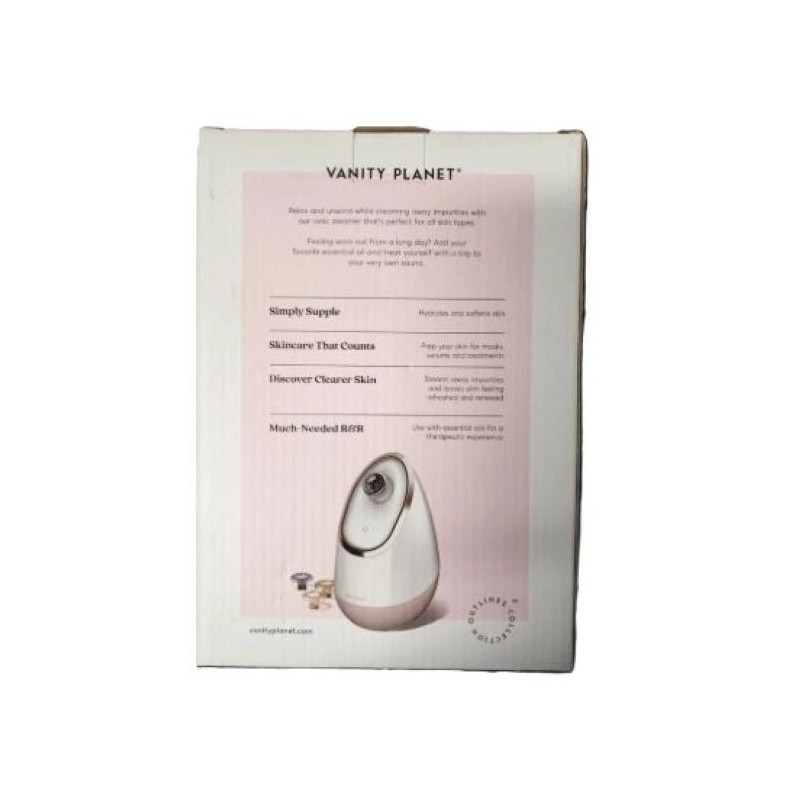 Vanity Planet Facial Steamer Cleanse Hydrate Detoxifies Softens Skin VNT06112