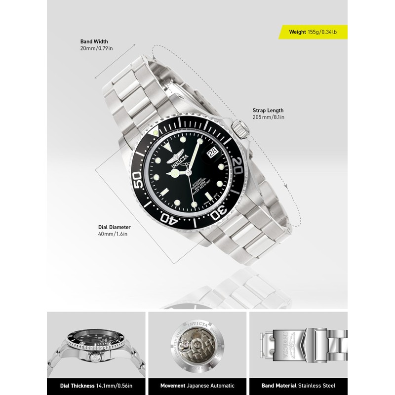 Invicta Men's Pro Diver Collection Coin-Edge Automatic Watch