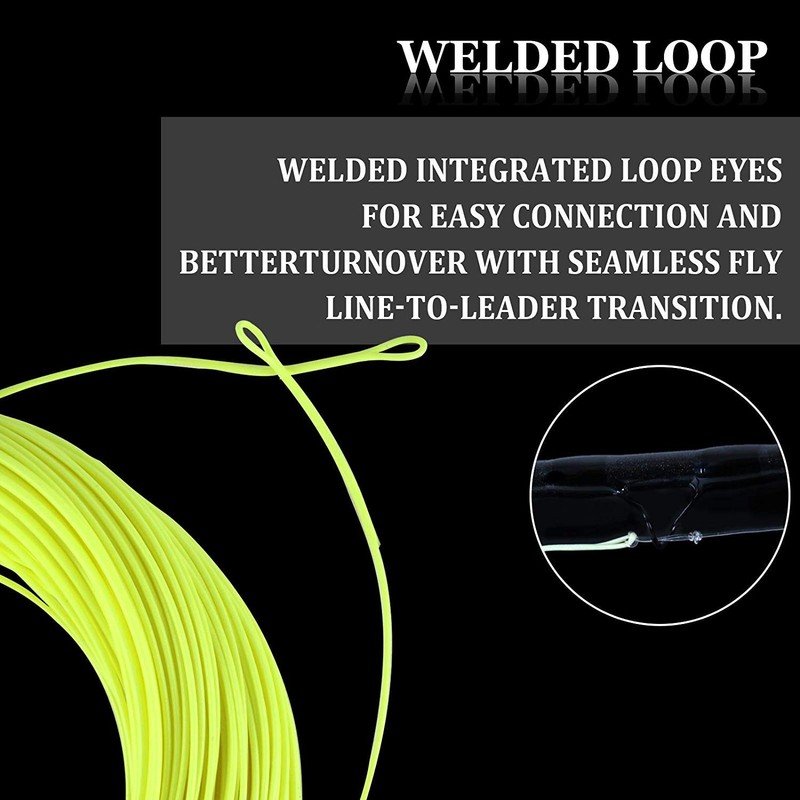 MAXIMUMCATCH Avid Fly Line with Welded Loop, Weight Forward Floating