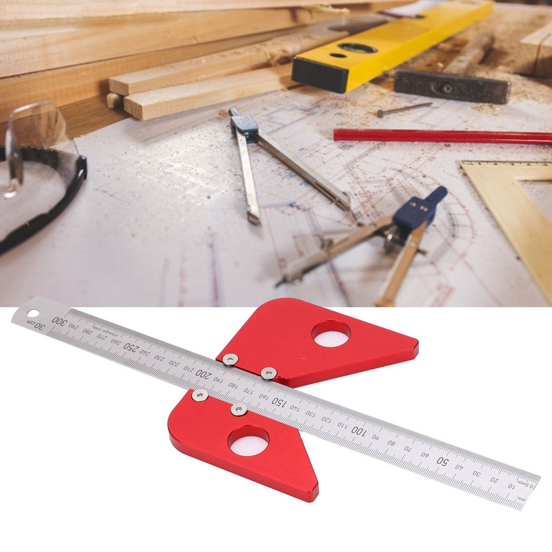 Center Scribe Gauge 45 90 Degree Finder Measuring Tool Carpenter