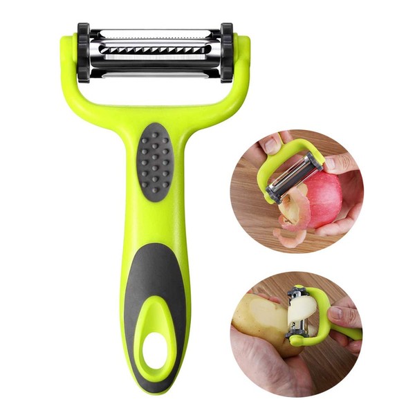 Aiqeer 3 in 1 Multifunction Peeler, Vegetable Peeler, Fruit Peeler,