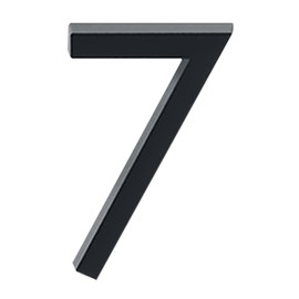 Zayookey House Number 3D Numbers Door Number Nameplate 0-9 Postal Box Number Stick-on Door Decor Set of 1 Decorative Address Address Over Door Sign Digits Matte Black Multi-Purpose Door Decor