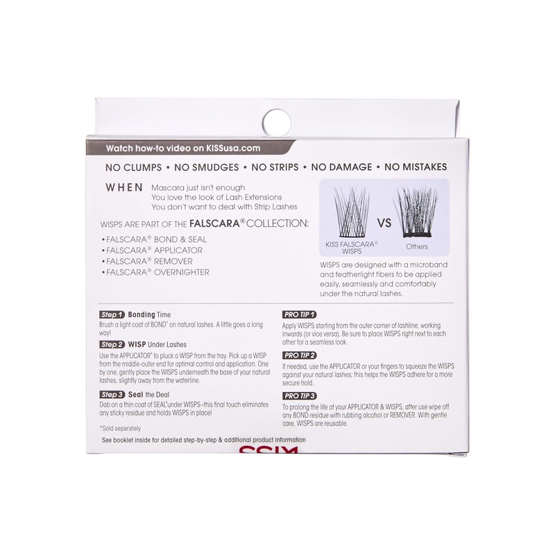 KISS Falscara DIY Eyelash Extension Lengthening Wisps - Featherlight Synthetic