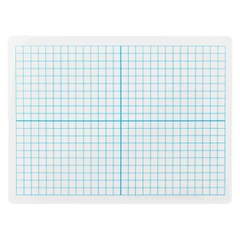 Dry Erase Lapboards with Grid Lines - Pack of 1 Graph Whiteboard - 9x12 - Student Single Sided - Improve Children's Classroom Learning with Portable White Boards
