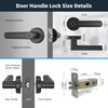 Smart Door Lock, Door Handle with APP Unlock, Biometric Door