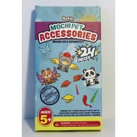 BunMo Mochi Squishy Stick on Accessories For Toys Stress Squish 24 Piece Sticker