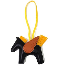 JINZHOUFZ Angel Pegasus bag hanging ornaments, cute Internet red pony pendant car keychain bag hanging ornaments ladies charm (Black)