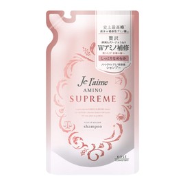 KOSE Julem Amino Supreme Shampoo (Velvet Melo), Moist and Smooth, Refill, 11.8 fl oz (350 ml), Rose & Jasmine Scent, Refill, 11.8 fl oz (350 ml) x 1