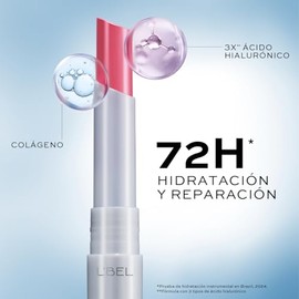 L'BEL - Solutions pro-hialuron Bálsamo Labial Berry Universal, Sérum Labial, 72 Horas de Hidratación y Reparación, con 3 Tipos de Ácido Hialurónico y 