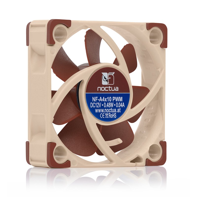 Noctua NF-A4x10 PWM, Premium Quiet Fan, 4-Pin (40x10mm, Brown)