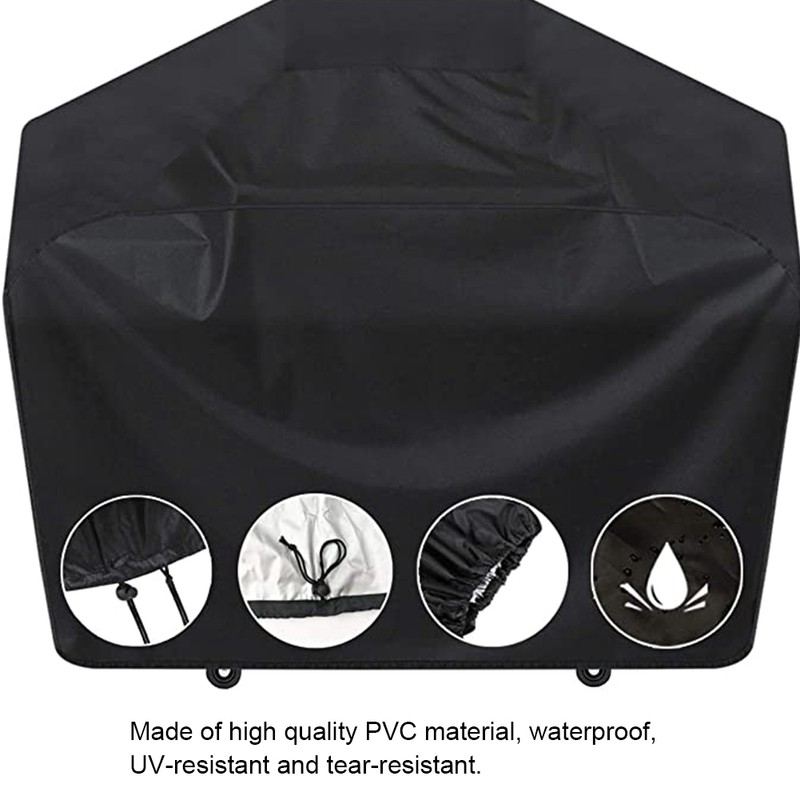 Large Waterproof BBQ Cover Rainproof UV Protection Grill Covers Garden