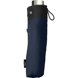 Nakatani Umbrella, Sun or Rainy Sun Folding Umbrella, Men's Parasol, Navy, Plain [423-007], Hand Open, Ribs, Fiberglass, 23.6 inches (60 cm), Big Size