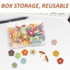 Pack of 60 Flower Push Pins, Flower Thumb Nails, Decorative