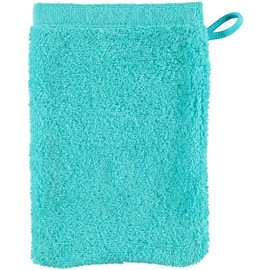 CAWÖ Home Handtücher Life Style Uni 7007 türkis - 430 Waschhandschuh 16x22 cm