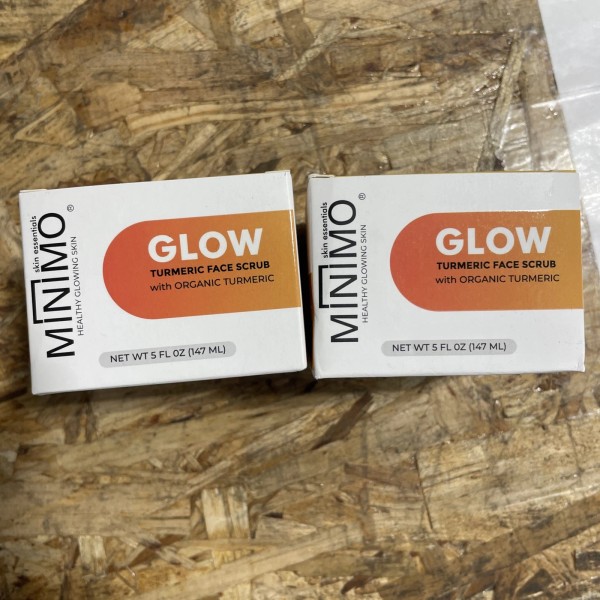 Minimo 2 Boxes Minimo Glow Turmeric Face Scrub 5 oz