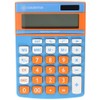 Osama Calculator 12 Digits Metal Becolor Light Blue/Orange