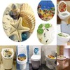 Shell Decoration Removable Toilet Seat Sticker Ocean Forest Sky Fish