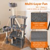 Tangkula 71 Inch Tall Cat Tree, Multi-Level Large Cat Tower