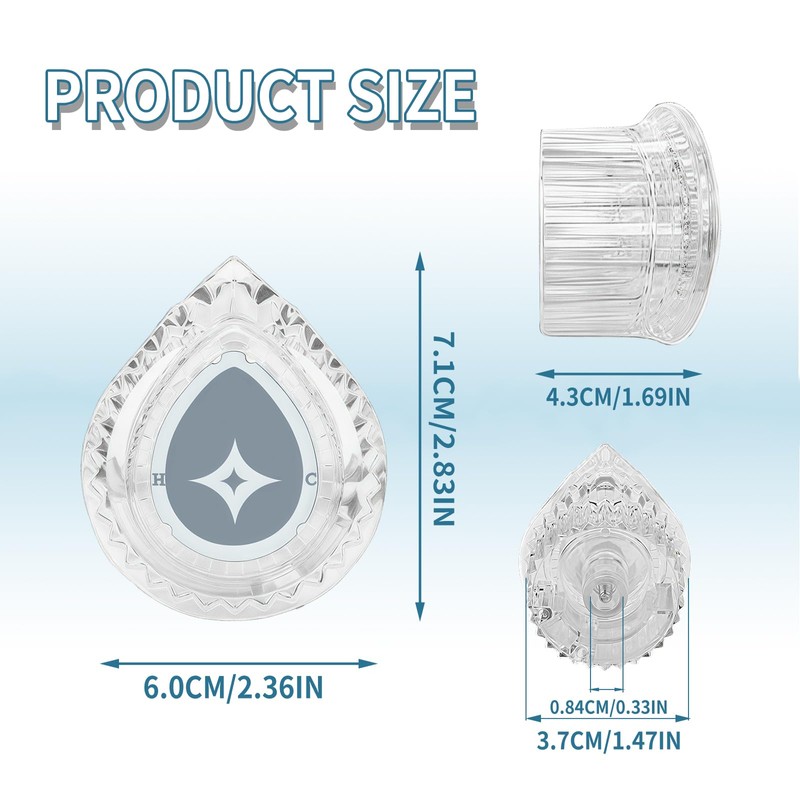 Acrylic Shower Handle, Shower Handle Replacement, Shower Faucet Handle, Shower