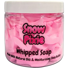 Snow Pixie Whipped Soap Body Wash - 150g - Natural Oils and Butters - Sweet Scent - Vegan Friendly - Puddle of Wax - Made in the UK