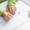 Mr. Pen- Ruler, 6 inch Ruler, Pack of 3, Clear,