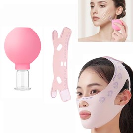 V Line Face Lifting Strap, Chin Strap for Sleeping, Double Chin Reducer for Women, Jaw Line Sculptor Eliminator, Mask Shaper for Jawline, Neck Lift Jaw Tightening Exerciser, Face Lift Tape Remover