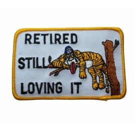 Retired Still Loving It Tiger On Tree 3.5 inch embroidered Patch PPM F7D1S