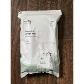 Motif Medical Breast Milk Storage Bags 8oz Single Use Bags 100 count BPA-Free