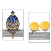 European Style Shiny Artificial Diamond Easter Egg Metal Crafts Jewelry