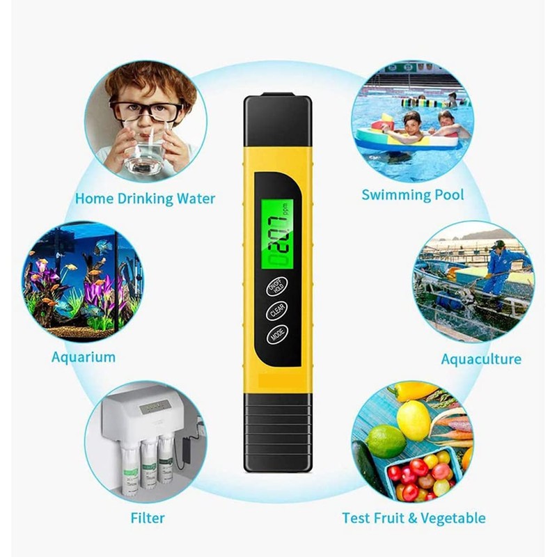 Lxuemlu TDS Meter Digital Water Tester, Professional 3-in-1 TDS, Temperature