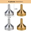 Pack of 4 Aluminium Funnels, Mini Funnels, Dosing Tools, Multifunctional